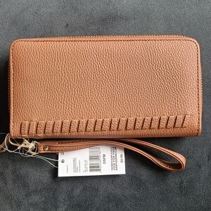Brown wristlet from Sears